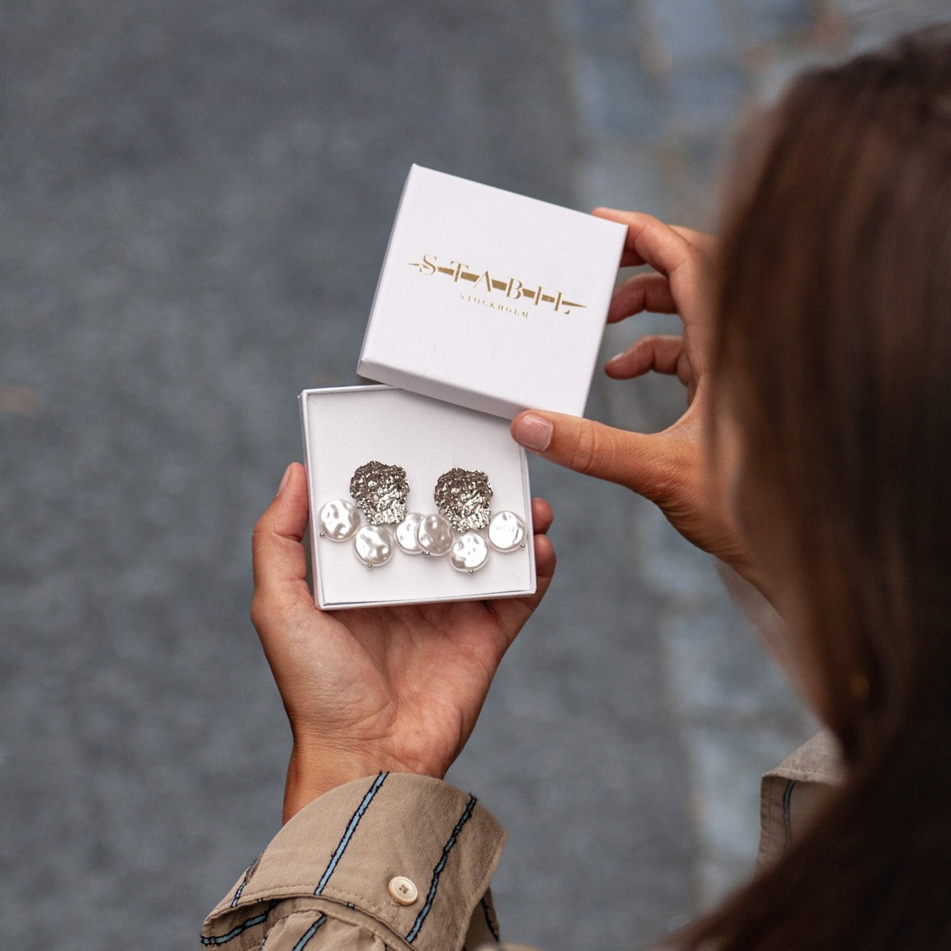 Statement Pearl Örhängen-Stabil Stockholm